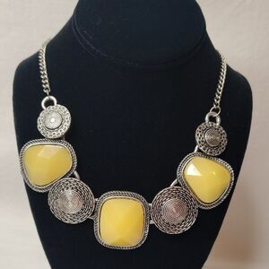 Silvertone Statement Necklace